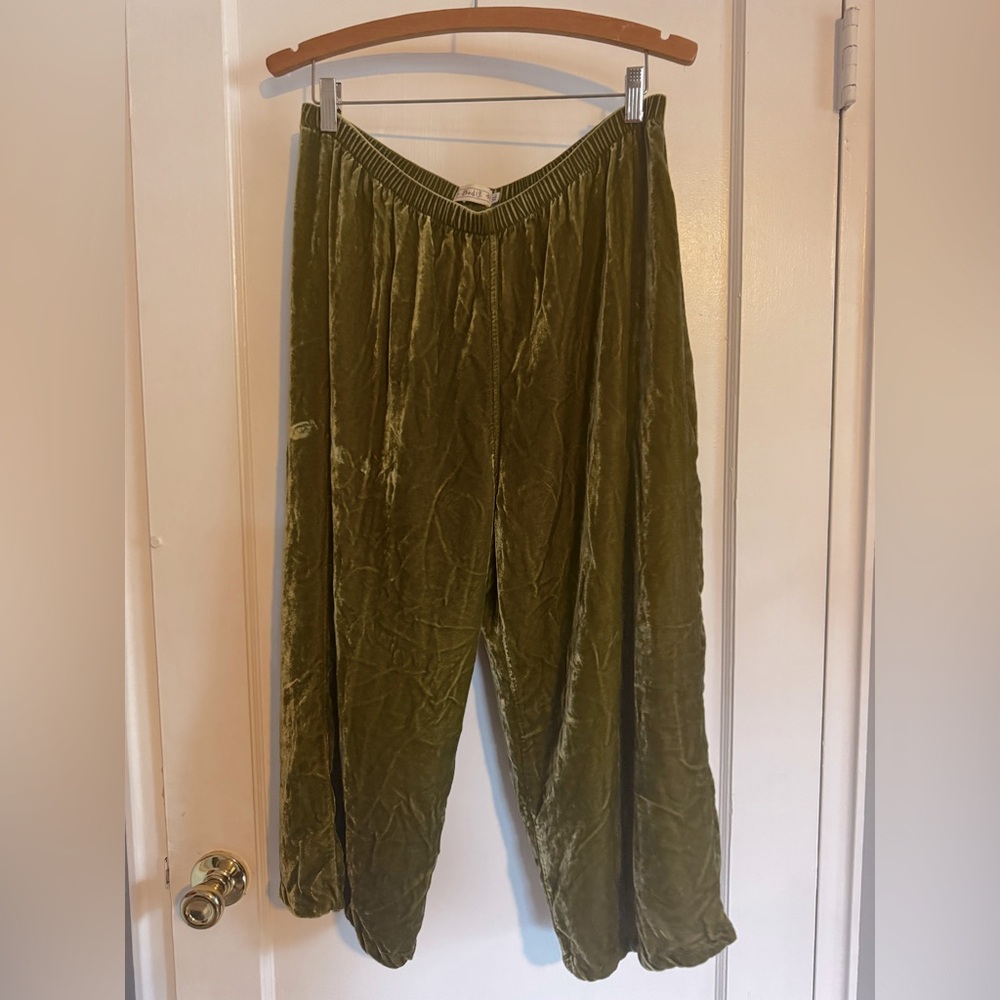 Bodil velvet wide leg pant XL
